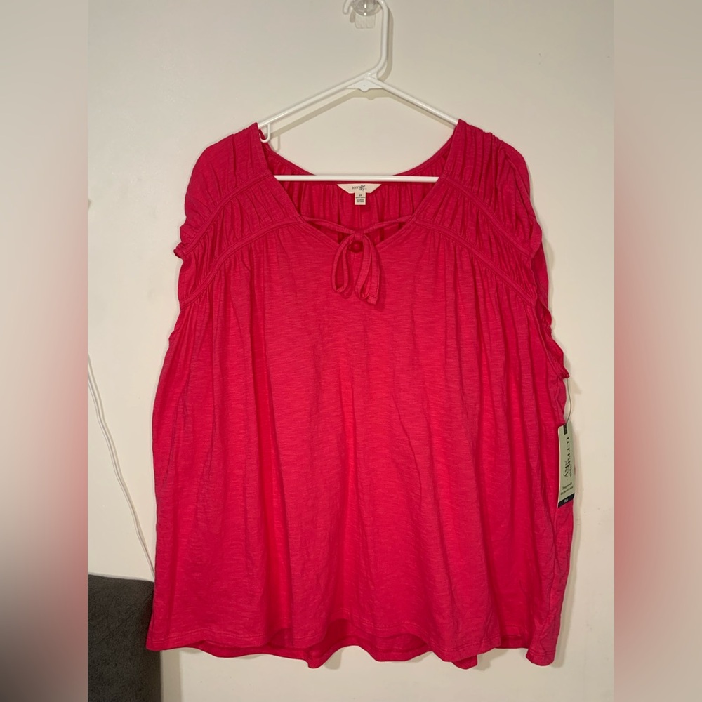 Terra & Sky Womens Blouse Size 2X